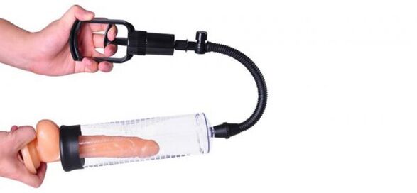Increase a penis using a vacuum pump