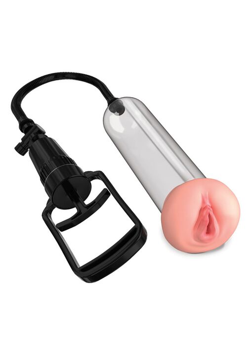 Pump -up with a nozzle of a female vagina